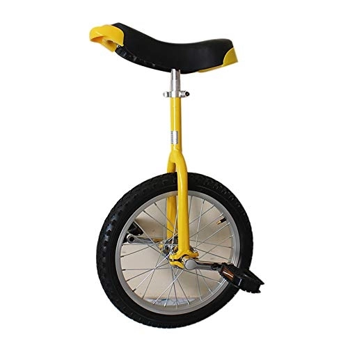 Monociclo : Monociclo a prueba fugas butílico neumático rueda ciclo al aire libre Deportes de ejercicio físico, la rueda monociclo con llantas de aluminio, 16" , 18" , 20" opciones de tamaño de tres, Amarillo, 16“