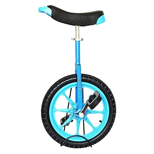 Monociclo : Monociclo Monociclo Pequeño con Rueda de 16 "pulgadas con Neumático a Prueba de Fugas y Asiento Ajustable, Regalos para Niños Principiantes, para Personas de 110cm ~ 140cm de Altura ( Color : Blue )