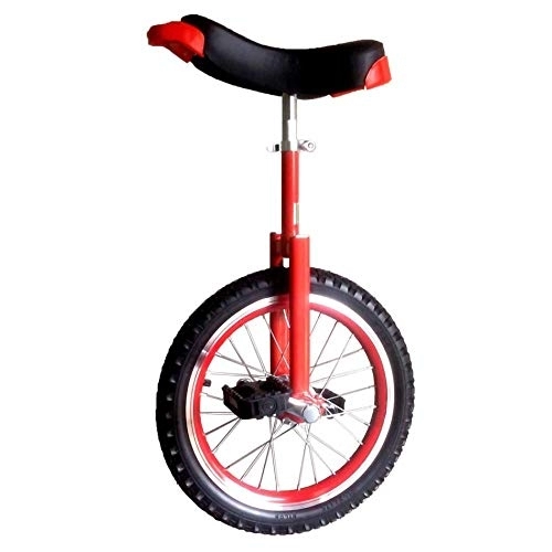 Monociclo : Monociclo, SillíN ErgonóMico Contorneado Ajustable Antideslizante Equilibrio Ejercicio de Ciclismo Onlyone Rueda para Principiantes Kids Adolescentes / 20 pulgadas / rojo