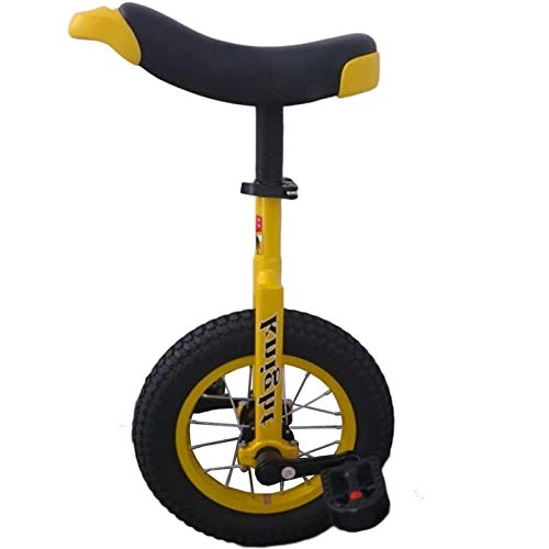 Monociclo : Monociclos Pequeño Rueda de 12 Pulgadas por Pequeños Niños, Bicicleta de Ejercicio de Equilibrio, El Regalo de Cumpleaños Hijas / Hijos (Color : Yellow, Size : 12" Wheel)