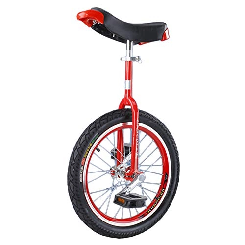 Monociclo : Monociclos Principiantes / Profesionales 16" / 18" / 20" / 24" Rueda, Niños Adultos Ciclismo, Al Aire Libre Deportes Aptitud (Color : Red, Size : 24in Wheel)