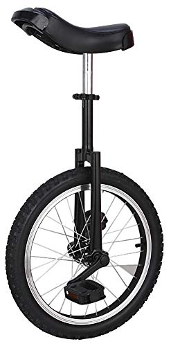 Monociclo : Mother And Me Monociclo / Bicicleta de una Rueda de 16"Altura Ajustable Carga máxima 180 LB, Black