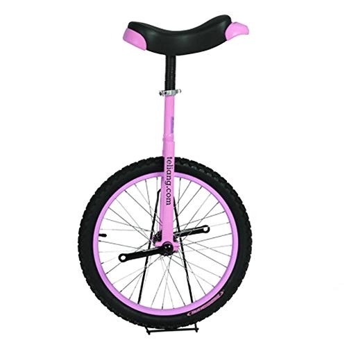 Monociclo : NANANA 16 / 18 / 20 Pulgadas Monociclo Bicicleta de Una Rueda Monociclos Acero, 1 Velocidad Redondeadas Plástico Pedales Sillín de Contorno Ergonómico(Sin Soporte), #1, 18inch