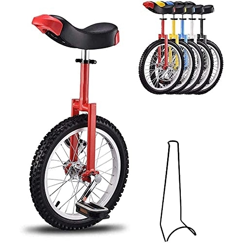 Monociclo : QWEQTYU Monociclo para niños Monociclo Monociclo Ajustable en Altura Bicicleta 16 Pulgadas 18 Pulgadas 20 Pulgadas con Soporte para Bicicletas y Herramientas de Montaje es la Carga máxima 150 kg