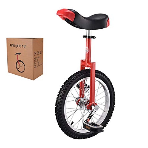 Monociclo : rgbh Monociclo Entrenador, Unicycle Altura Ajustable Skidproof Mountain Tire Balance Ciclismo Ejercicio Bicicletas para Principiantes / Profesionales / Niños / Adultos Red-16 Inches