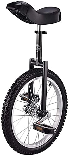 Monociclo : SERONI Monociclo Bicicleta Monociclo Negro 24" / 20" / 18" / 16" Monociclo de Ruedas para niños / Adultos, Bicicletas de Equilibrio con Asiento Ajustable y Pedal Antideslizante, a Partir de 9 años