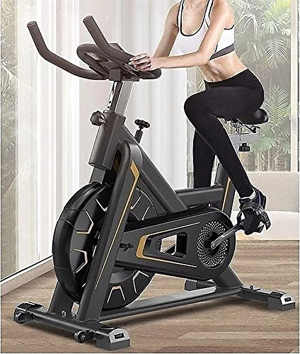 Monociclo : SKYWPOJU Bicicletas estáticas, bicicleta estática para interiores, bicicleta con soporte para teléfono / pantalla LCD, volante de transmisión por correa, bicicleta de entrenamiento, entrenamiento cardio