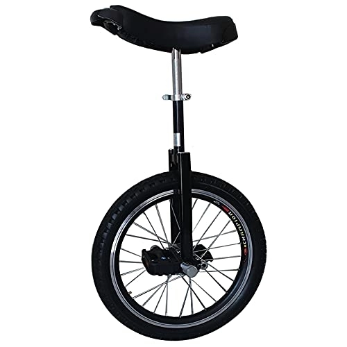 Monociclo : SSZY Monociclo Monociclo de 20 Pulgadas para Niños Principiantes Adolescentes, 10 / 11 / 12 / 13 / 14 Años Niño Al Aire Libre Equilibrio Ciclismo, Altura 1, 6-1, 75m, Altura Ajustable (Color : Black)