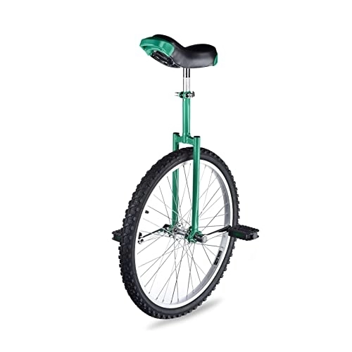 Monociclo : TABKER Rueda de monociclo a prueba de fugas, butilo, rueda de ciclismo, deportes al aire libre, fitness, ejercicio, salud, verde, 24 pulgadas