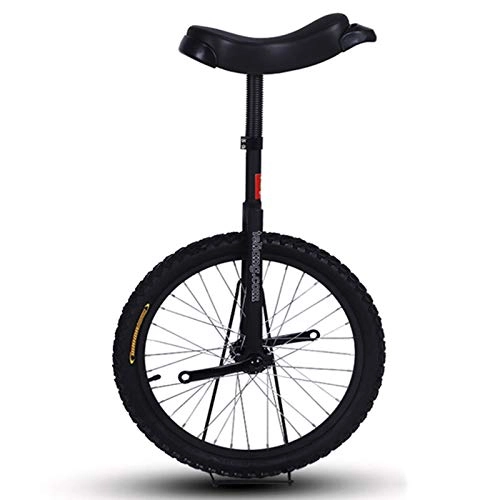Monociclo : TTRY&ZHANG Grandes 24 '' Unicycles para Adultos / niños Grandes / niños Adolescentes, Bicicleta de Rueda Ajustable para Profesionales, Carga 150kg (Color : Black)