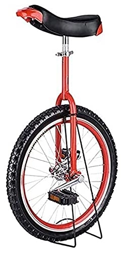 Monociclo : Uniciclo unisex, 16 / 18 / 20 / 24 pulgadas de una sola rueda para niños en la bicicleta de equilibrio de altura ajustable, para ejercicio divertido ciclo de bicicleta mejor cumpleaños presente, uniciclo ro