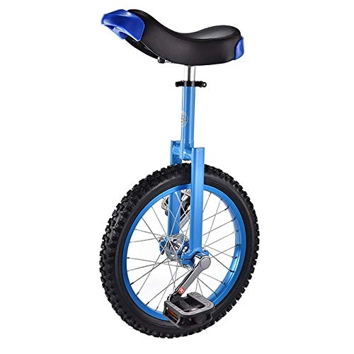 Monociclo : Unicycle Bike Kids, deportes al aire libre Ejercicio de ejercicio de salud, para equilibrar el ejercicio de ciclismo como regalos infantiles, fáciles de ensamblar ( Color : BLUE , Size : 16" )