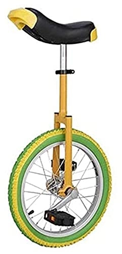 Monociclo : Unicycle Unicycycle Bike Unisex, 18 / 20 Pulgadas y neumáticos ensanchados, diseño de cojín ergonómico Entrenador de Ruedas Pedales Antideslizantes Ejercicio Bicicleta Bicicleta, para niños ADU