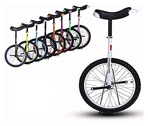 Monociclo : Unicycles para Adultos, Bicicleta de Balance de monocicletas de 24 Pulgadas para Personas Altas, Jinetes 175-190cm, Unisex Pesado, Unisex, Adulto, niños, niños, Carga, Carga 300 lbs (Color: Blanco)