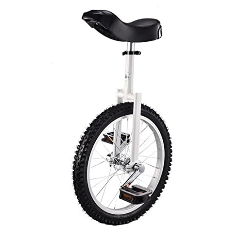 Monociclo : WENNEWU No Cíclico Asiento Ajustable Bicicleta De Ejercicio Fit Adultos Niños Ejercicio Deportivo Al Aire Libre Ejercicio, Blanco, 18in