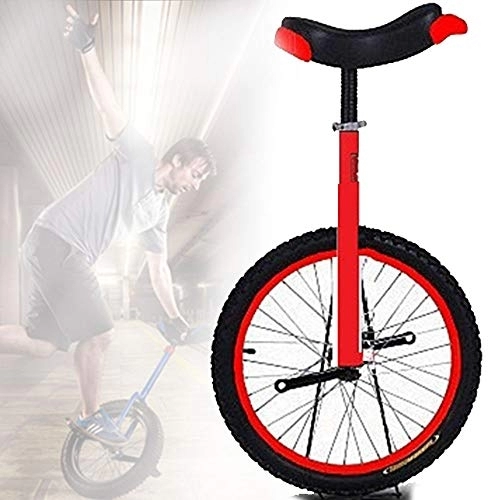 Monociclo : WHR-HARP Monociclo Ajustable Bicicleta de Una Rueda Monociclos Acero 20 Pulgadas, con Cómodo Asiento de Sillín de Liberación, Adecuado para Adultos y Niños, Monociclo Ajustable para Exteriores, Red
