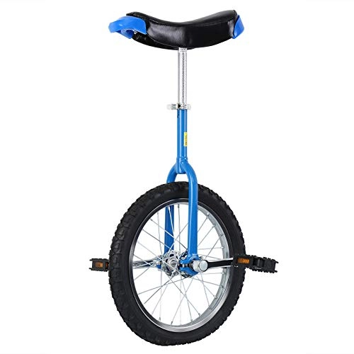 Monociclo : Yonntech Monociclo Entrenador para Chicos / Adultos Unicycle Altura Ajustable a Prueba de Deslizamiento Butyl Mountain Tire Balance Ciclismo Ejercicio Bicicletas (Azul, 16")