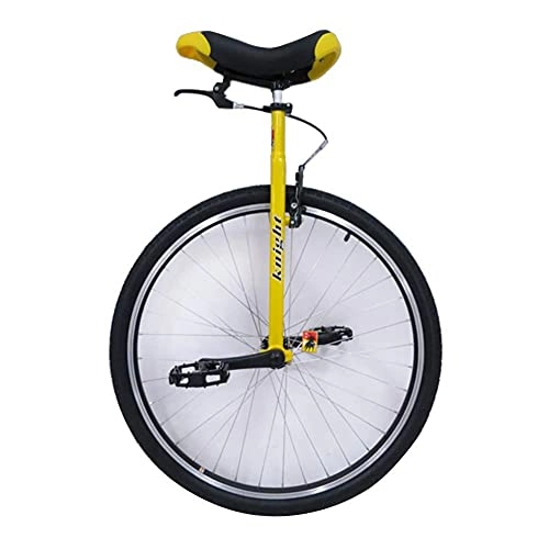 Monociclo : ywewsq Monociclo Amarillo Grande para Adultos con Frenos para Personas Altas de 160-195 cm de Altura (63"-77"), neumático de montaña Antideslizante de 28", Bicicletas de Ciclismo de Equilibrio AJ