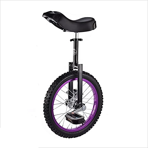 Monociclo : ZSH-dlc 16 Pulgadas Monociclo Estilo Libre, Sola Bicicleta de Equilibrio de la Rueda, Apto for niños y Adultos, Regulable en Altura, cumpleaños / Navidad, 2 Colores (Color : A)