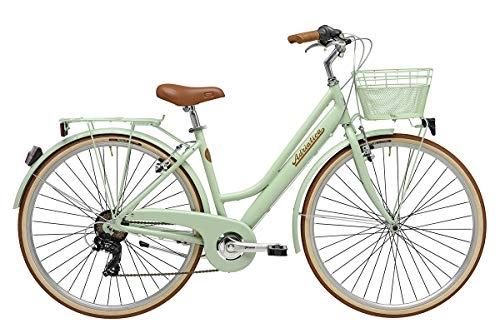 Paseo : Adriatica - Bicicleta de ciudad para mujer de 28 pulgadas 'Sity Retro Lady', verde
