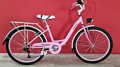 Paseo : Bicicleta 24 Holanda Reset Princess 7 V rosa blanco