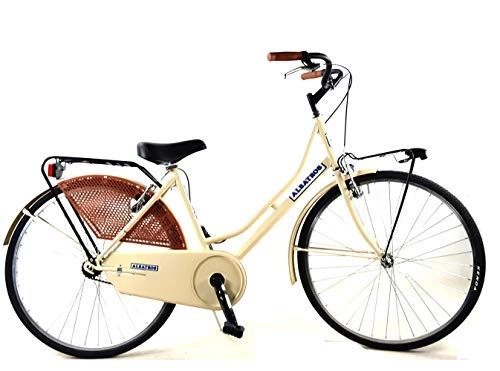 Paseo : Bicicleta 26″ Mujer / Hombre Albatros “Holanda” Senza Cambio de Acero / Color Beige