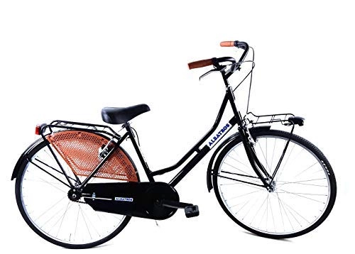 Paseo : Bicicleta 26″ Mujer / Hombre Albatros “Holanda” Senza Cambio de Acero / en Negro