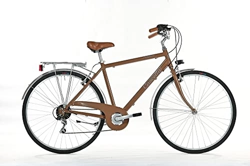 Paseo : Bicicleta 28 Caseta de poliñano para hombre de 6 V de aluminio marrón Made in Italy