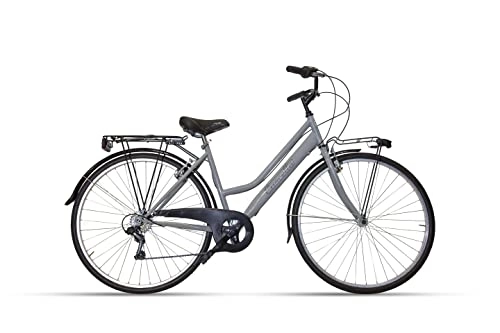 Paseo : Bicicleta Bicicleta 28 City Bike Cascella de transporte Shimano 6 V (gris)