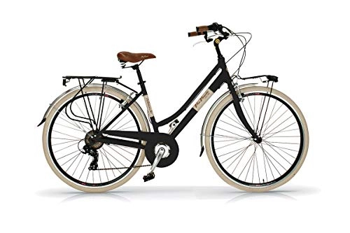 Paseo : Bicicleta de 28 pulgadas para mujer Elegance Via Veneto 6 V aluminio negro PDC