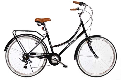 Paseo : Bicicleta de Ciudad Holland de 26 Pulgadas para Mujer con Cambio Shimano de 7 Marchas.