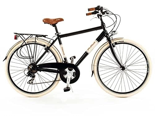 Paseo : Bicicleta de hombre Elegance 28" 6V marco aluminio medida 50 negro
