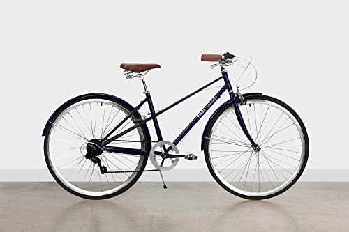 Paseo : Bobbin Hummingbird Vintage Bike Bicicleta Adulto Hombres / Señoras Bicicleta S / M Blueberry (Neumáticos Negros)