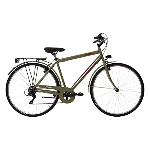 Paseo : Bunf Bicicleta de ciudad para hombre, de acero, 6 V, 28 pulgadas