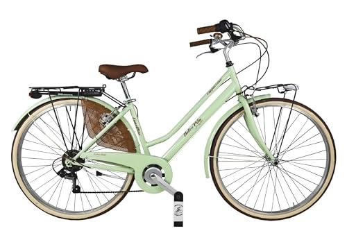 Paseo : Dolce Vita by Canellini Cappuccino - Bicicleta retro vintage de 28" (verde claro)