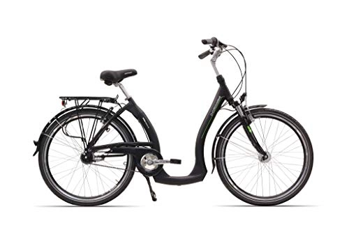 Paseo : Hawk Bikes Green City Plus Easy de B –  – Bicicleta para mujer bicicleta mujer city bike con einstieg profunda y 7 de marchas – Marco de Aluminio Horquilla, color , tamaño 28 pulgadas, tamaño de rueda 28.00 inches