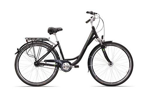 Paseo : Hawk Bikes Green City Plus Wave – Bicicleta para mujer mujer city bike con marco de aluminio y 7 de marchas