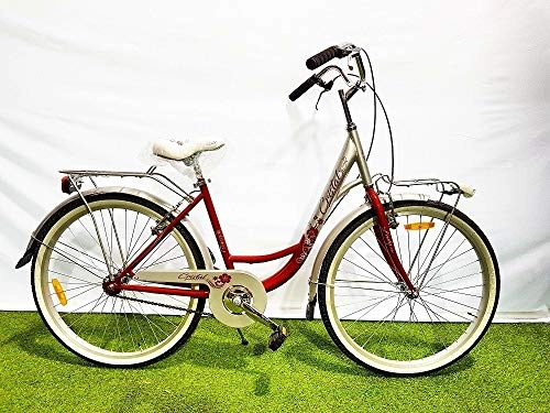 Paseo : IBK - Bicicleta de 26 Pulgadas, Cristal S / C, Color Rojo