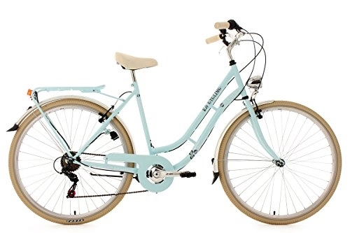 Paseo : KS Cycling Bicicleta para Mujer 28'' Casino en Azul Claro, 6 velocidades, tamaño 53 cm