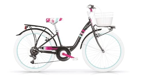 Paseo : MB M Fleur 20 - Bicicleta de Mujer 6 V CTB, MBN, Color Negro Brillante A01, única