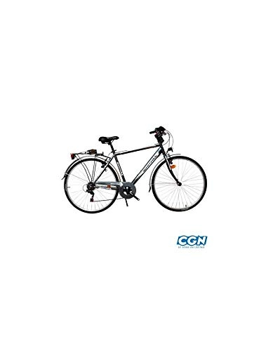 Paseo : Motodak City C480 - Bicicleta para Hombre, Talla 56, Acero TZ50, 6 V, rgida, Color Gris