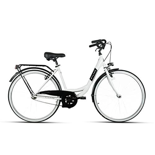 Paseo : MYLAND City Bike VICOLO 26.1 26x1-3 / 8'' 1v Mujer Blanco Talla M (City)