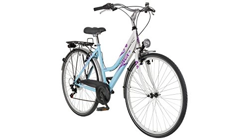 Paseo : ONUX City Bike Mujer Holiday, 26 / 28Pulgadas, 6velocidades, Frenos V de 66, 04cm (26Pulgadas)