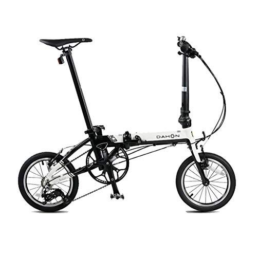 Paseo : Paseo Bicicleta Bicicleta Plegable Bicicleta de Carretera Mini biciclet Bicicleta de montaña Velocidad Variable Bicicleta 14 Pulgadas Carga 85kg (Color : Black, Size : 119 * 60 * 91cm)