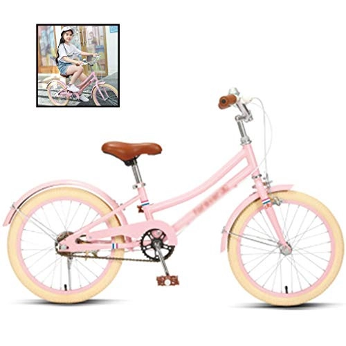Paseo : Paseo De Los Niños De Bicicletas De 18 Pulgadas Neto Princesa Roja del Coche 6-8-12-17 Años De Edad Niño Niña Estudiante Común Y Corriente De La Bicicleta (Color : Pink, Size : 18 Inches)