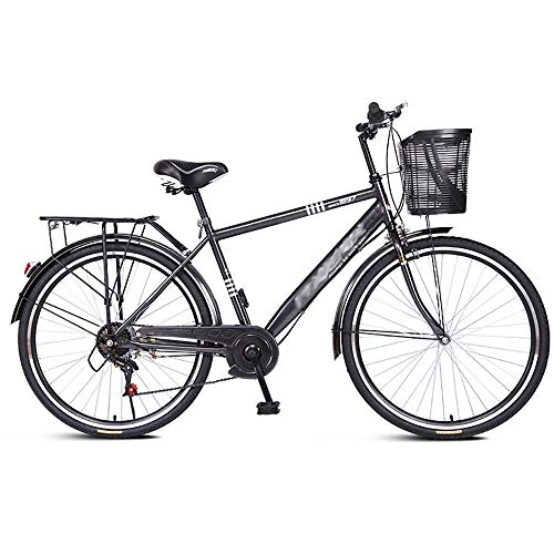 Paseo : SXC Montaña de Bicicleta para Adultos Bici de Las Señoras, Coche Urbano Ligero de 26 Pulgadas, Bicicleta de Velocidad Variable, Cuadro de Acero al Carbono