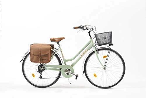 Paseo : VENICE I Love Italy 605 Lady - Bicicleta de ciudad (28 pulgadas), color verde