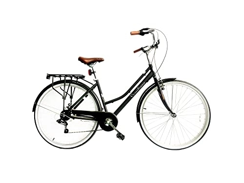 Paseo : Versiliana Mujer-BW Bicicleta de Ciudad, Blanco y Negro, Talla única