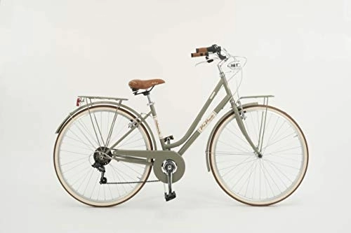 Paseo : Via Veneto Bicicleta City Bike de Mujer Malagueta, Mujer, Verde Borghese, Taglia telaio 46 cm