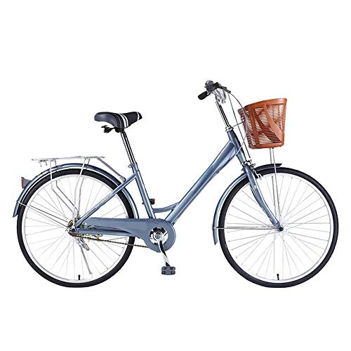 Paseo : XiXia X Bicicleta Marco de Acero de Alto Carbono Ciudad Vehículo recreativo de una Sola Velocidad Coche de cercanías 24 Pulgadas